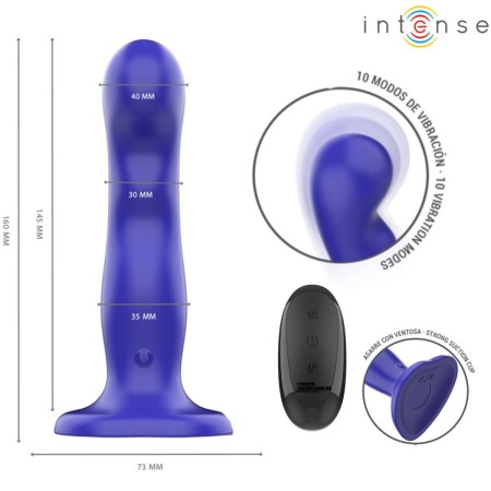 Vibrador SHORTY INTENSE con Ventosa y Control Remoto | 10 Modos