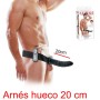 Arnés Hueco Con Vibrador 20 cm Negro - Fetish 603912329926