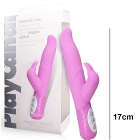 Vibrador Rotador Clítoris Play Candi Wiggle Rabbit 17cm - Rosa