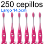 250 Cepillos infantiles color rosa