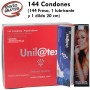 144 Preservativos Fresa y Lubricante y Dildo Vibrador