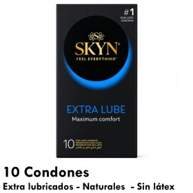 10 Preservativos Skyn 180x53 Extra Lubricados Máximo Confort 5011831092190