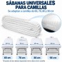 Sábanas Plegadas blanca Acordeón Fiscult