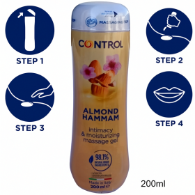 Lubricante Control Gel 3 en 1 Almond Hamman