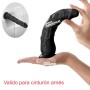Consolador Ventosa Realístico Flexible Negro Justin 22 cm