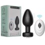Plug Anal Vibrador de Silicona Negro con Control Remoto – 10 Modos Recargable