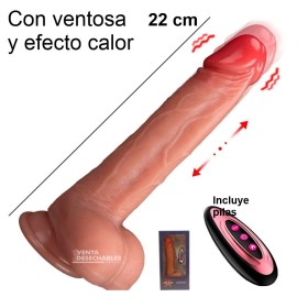Vibrador Telescópico Adrián con Calor y Control Remoto 50 Modos – 22 cm