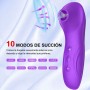 Succionador de Clítoris Recargable Morado – 10 Modos de Succión