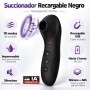Succionador de Clítoris Recargable Negro – 10 Modos de Succión
