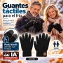 Guantes Táctiles de Invierno Negros Unisex para Móvil