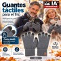 Guantes Táctiles de Invierno Unisex para Móvil - Grises