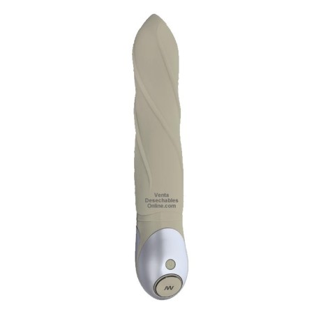 Pene Vibrador 23 cm Rotación Serene Beige