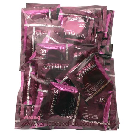100 Preservativos Vitalis 190x53mm Strong