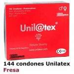 condones unilatex fresa rojo