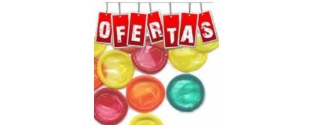 Oferta de preservativos de diferentes marcas