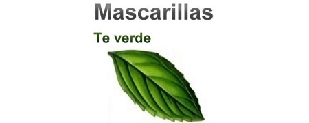 Compra mascarillas y máscaras de té verde