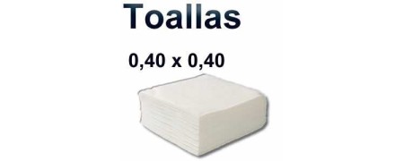 Toallas desechables pequeñas 0,40x0,40