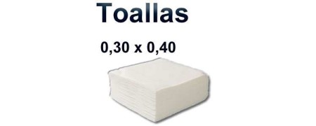 Toallas desechables pequeñas 0,30x0,40