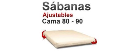 Sábanas ajustables pequeñas 130 x 240
