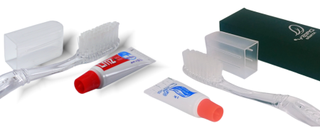 Cepillos de dientes desechables con pasta