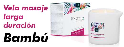 vela masaje larga duración bambú